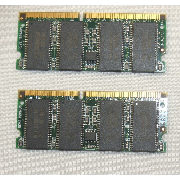 Redback Network MEM-SDRAM-M-128 Ram Module (X2) total 256MB 133MHz Set Laptop - Picture 2 of 2